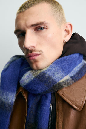 BRUSHED CHECK SCARF - Image 2