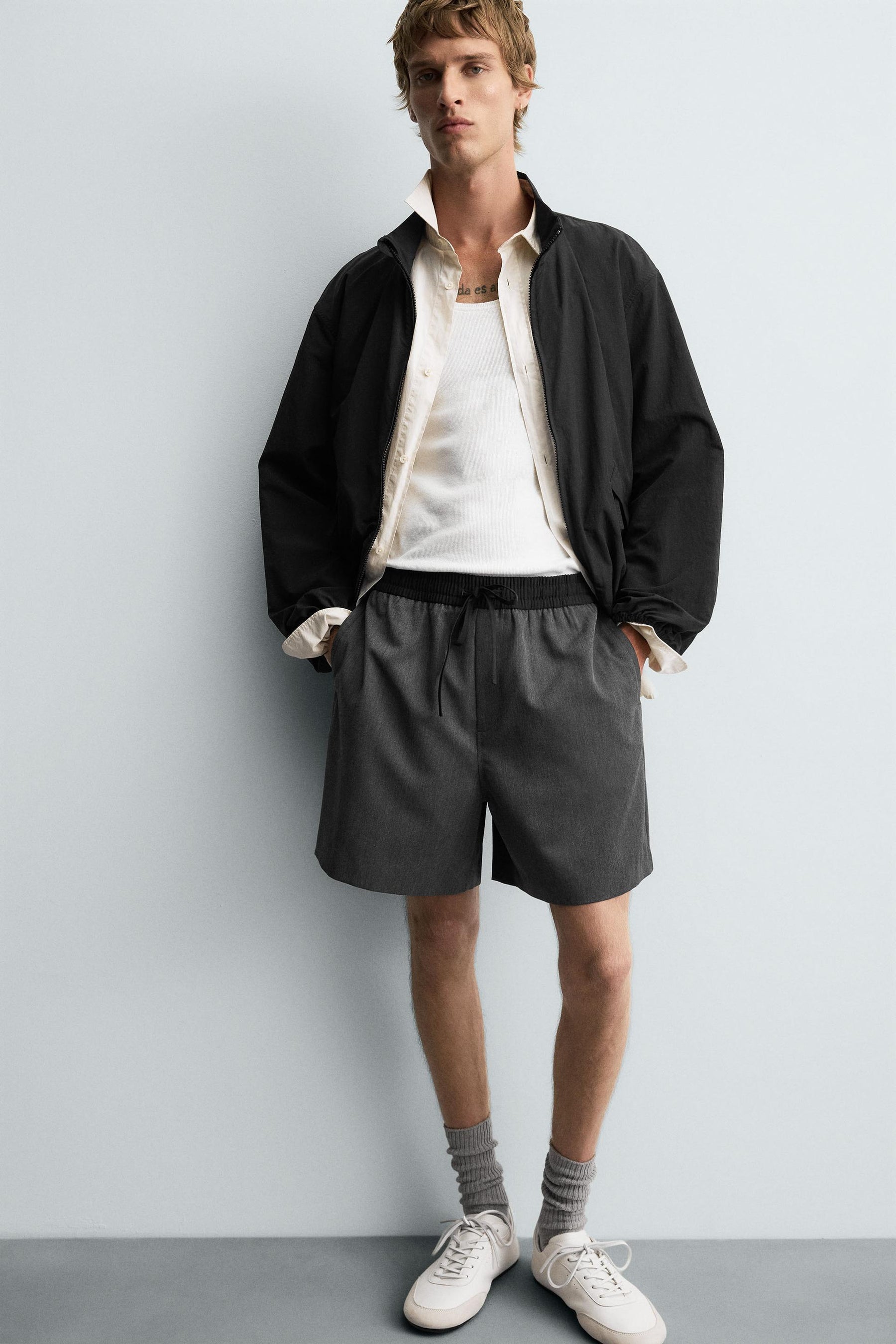 CONTRAST WAIST BERMUDA SHORTS - Image 5