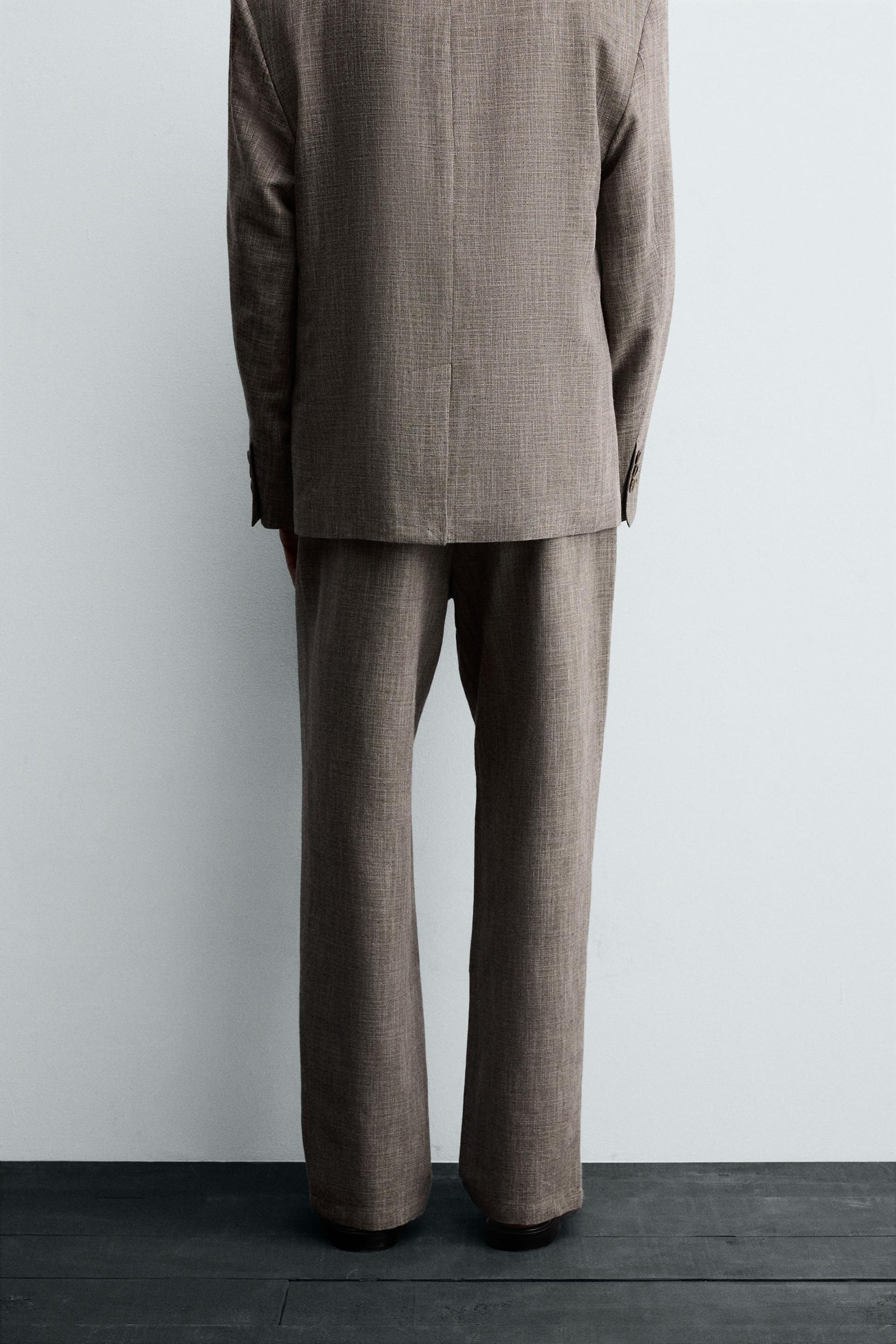TEXTURED SUIT TROUSERS - Image 3