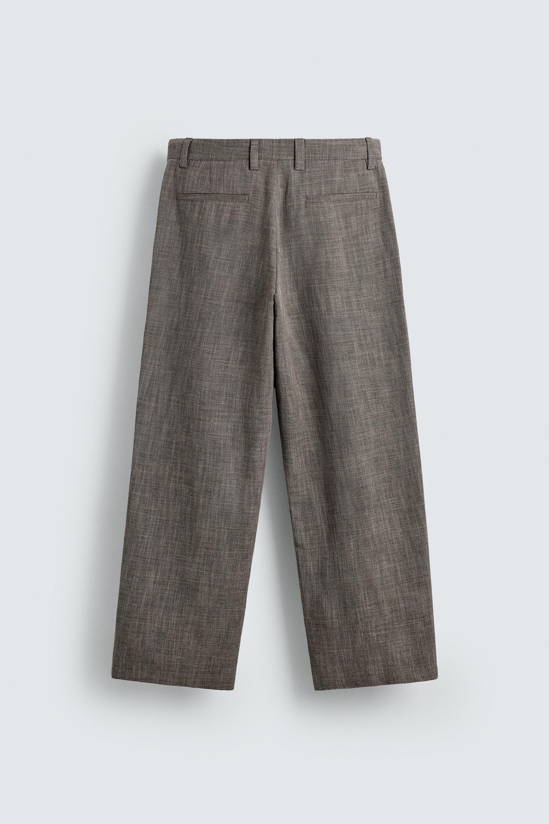TEXTURED SUIT TROUSERS - Image 7