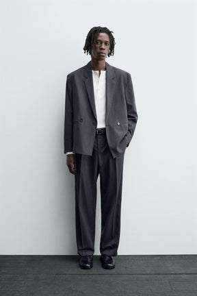 PLEATED SUIT TROUSERS - Image 1