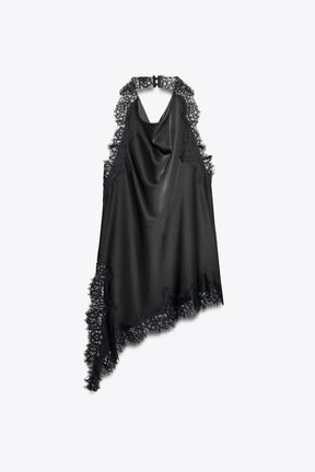 Spitzen-Neckholder-Top