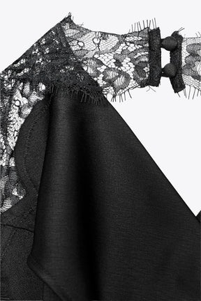 Spitzen-Neckholder-Top