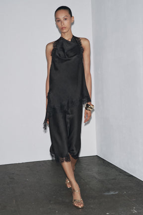 Spitzen-Neckholder-Top