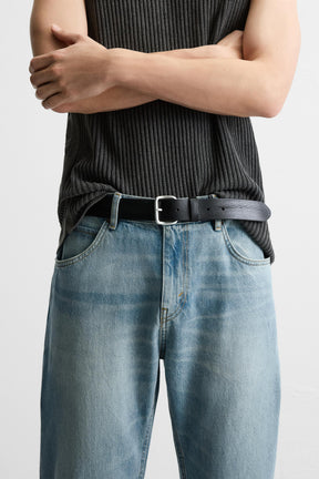 STUDDED LEATHER BELT - Image 1