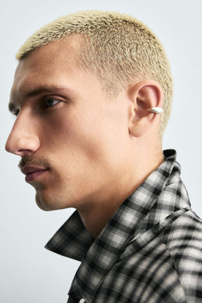 CHECK SHIRT WITH CONTRAST TIE - Image 5