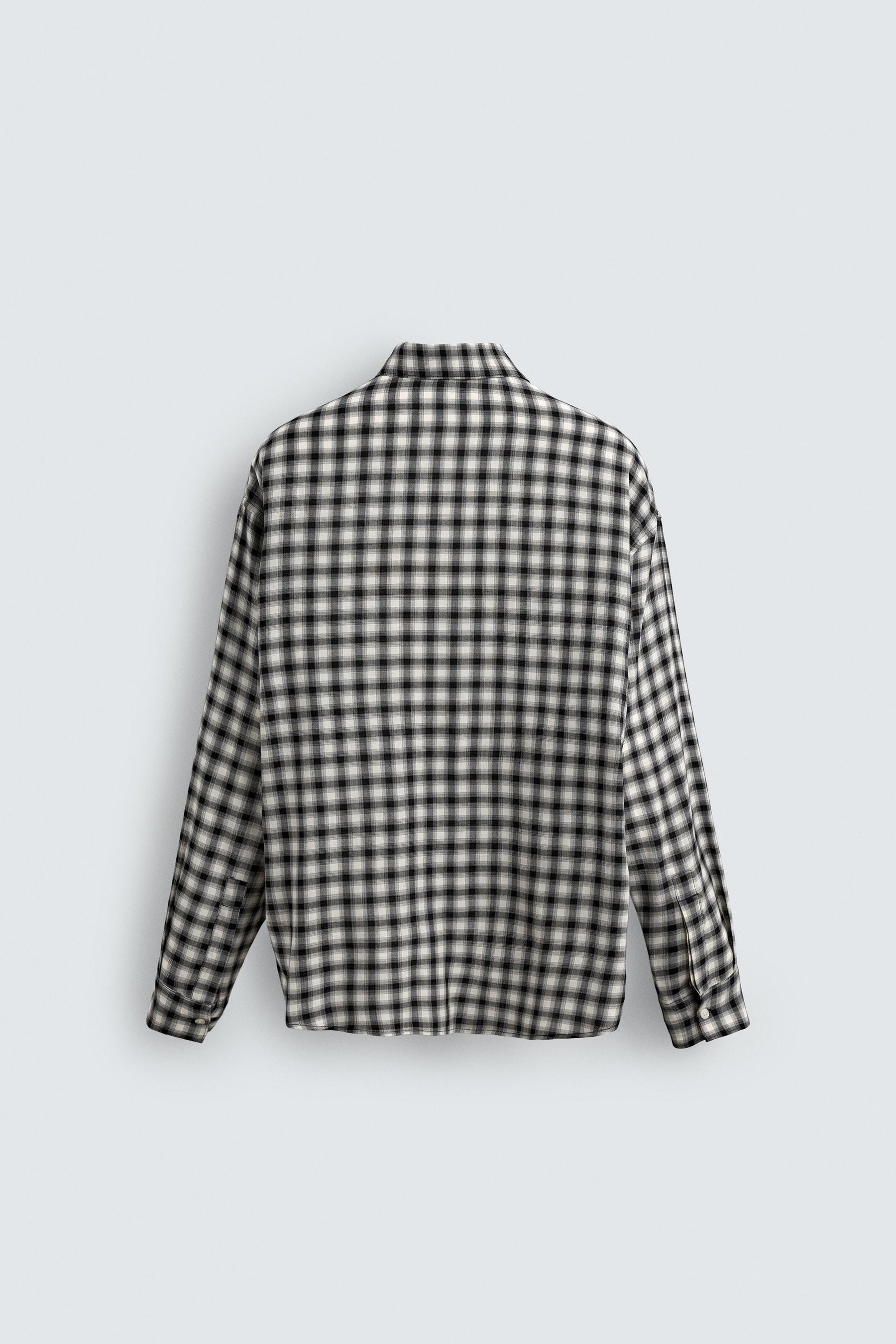 CHECK SHIRT WITH CONTRAST TIE - Image 7