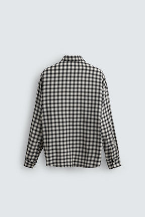 CHECK SHIRT WITH CONTRAST TIE - Image 7