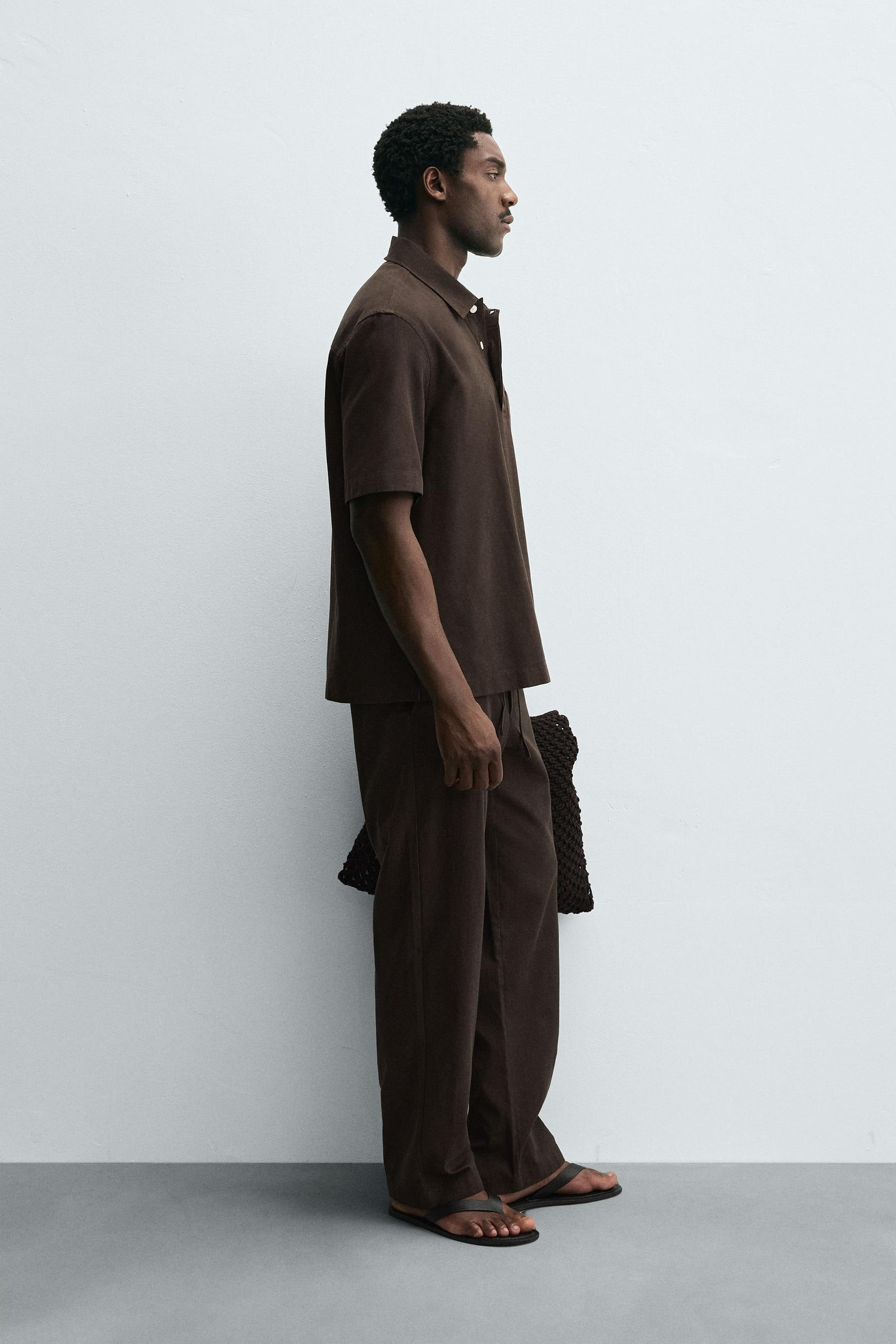 LYOCELL/COTTON POLO SHIRT - Image 4