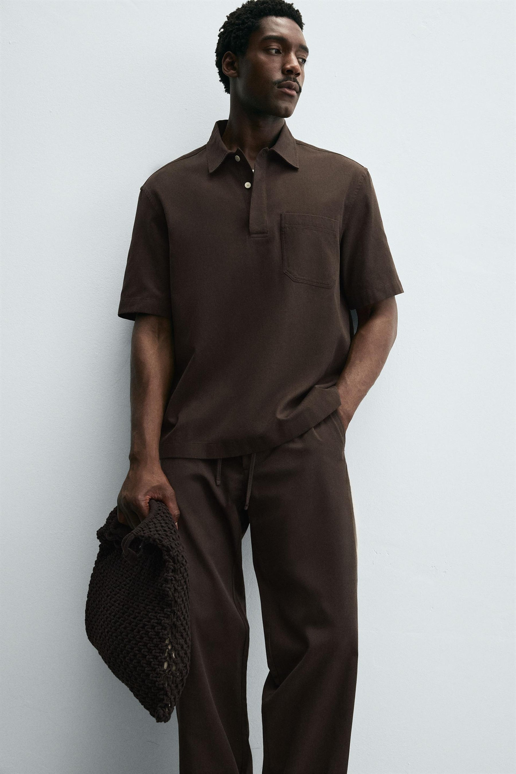 LYOCELL/COTTON POLO SHIRT - Image 6