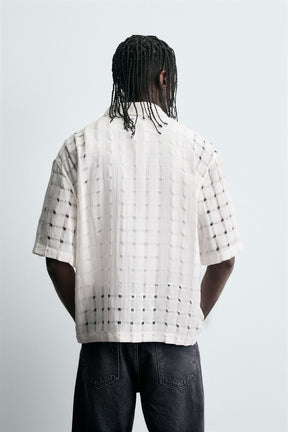 JACQUARD NEEDLE-PUNCH SHIRT - Image 3