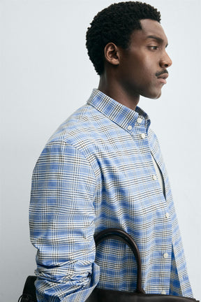 CHECK BUTTON-DOWN COLLAR SHIRT - Image 6