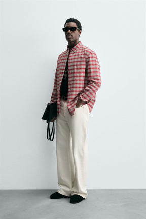 CHECK BUTTON-DOWN COLLAR SHIRT - Image 4
