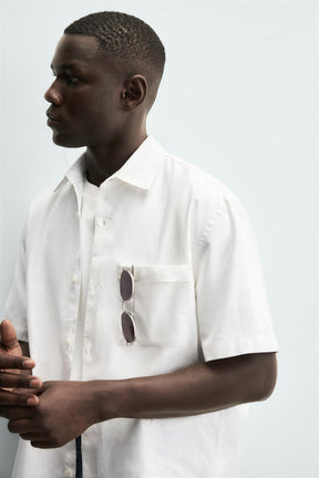 COTTON/LINEN SHIRT - Image 5