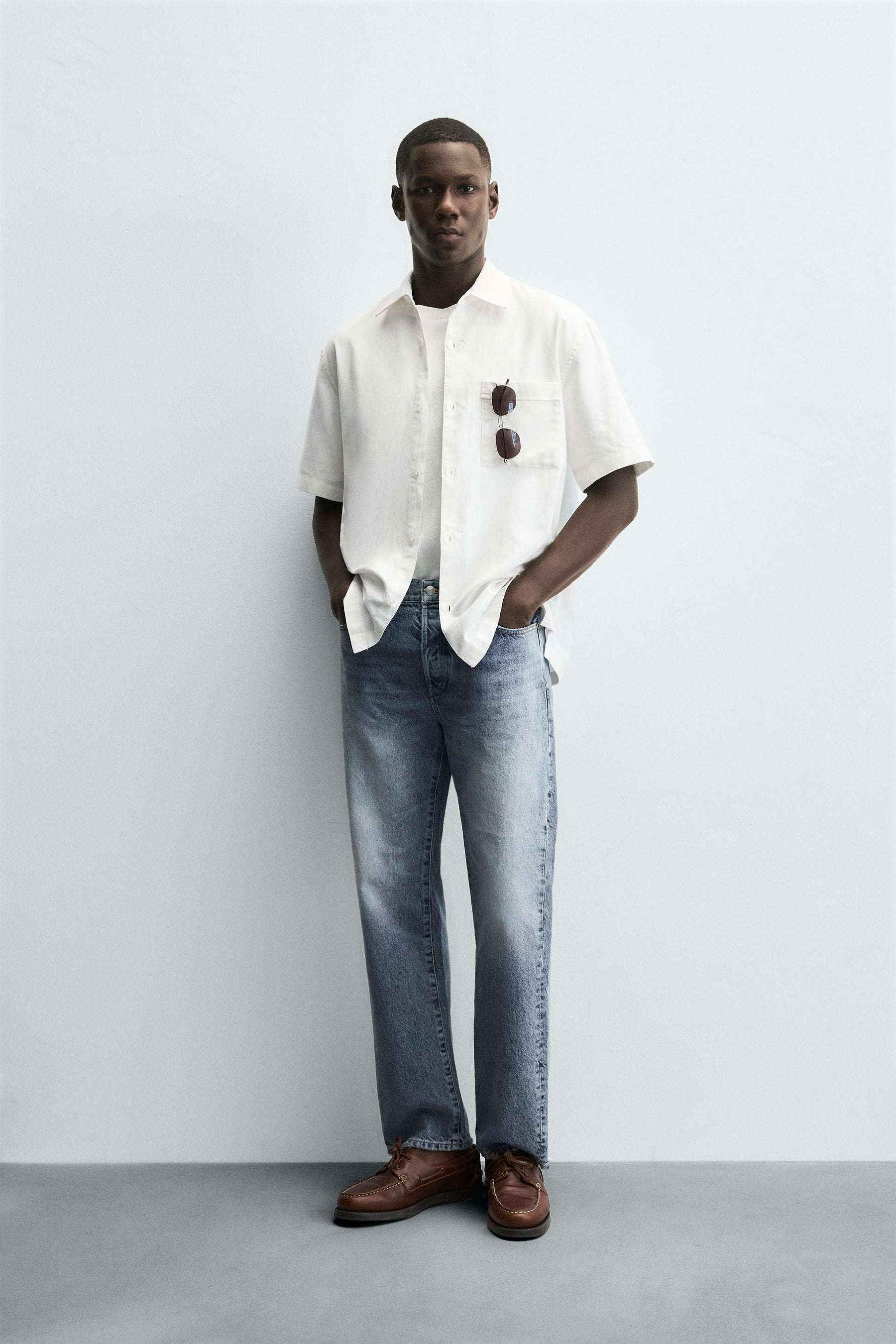 COTTON/LINEN SHIRT - Image 1