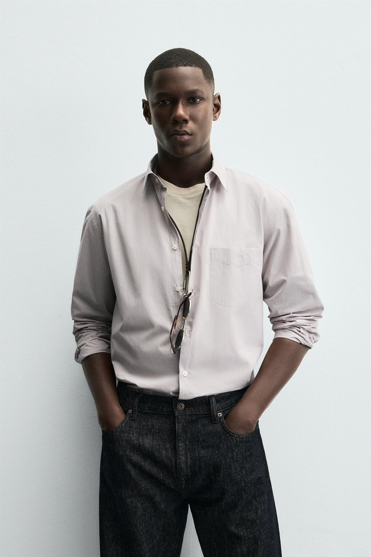 STRIPED JACQUARD SHIRT - Image 2