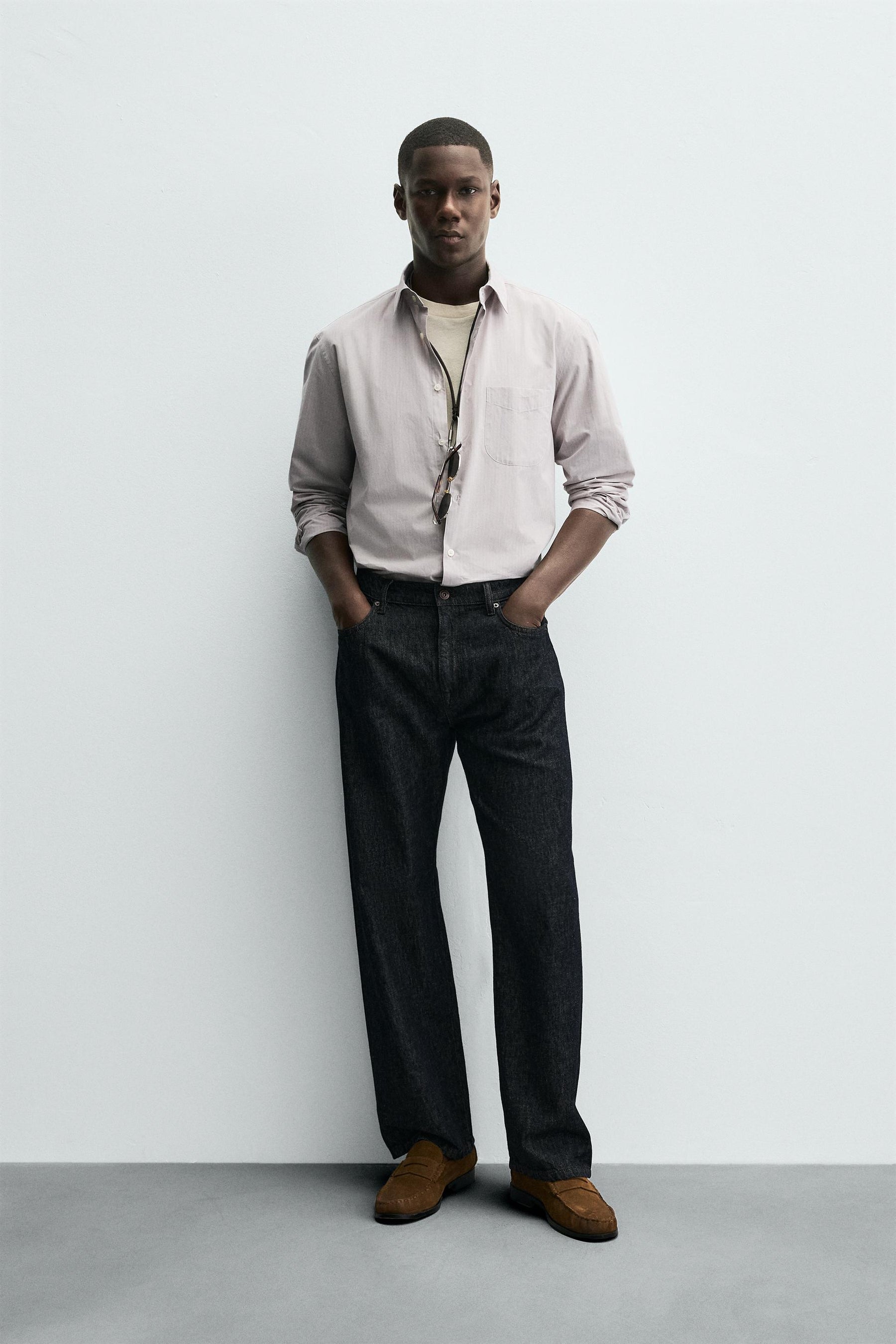 STRIPED JACQUARD SHIRT - Image 1