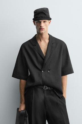100% LINEN KIMONO SHIRT - Image 2