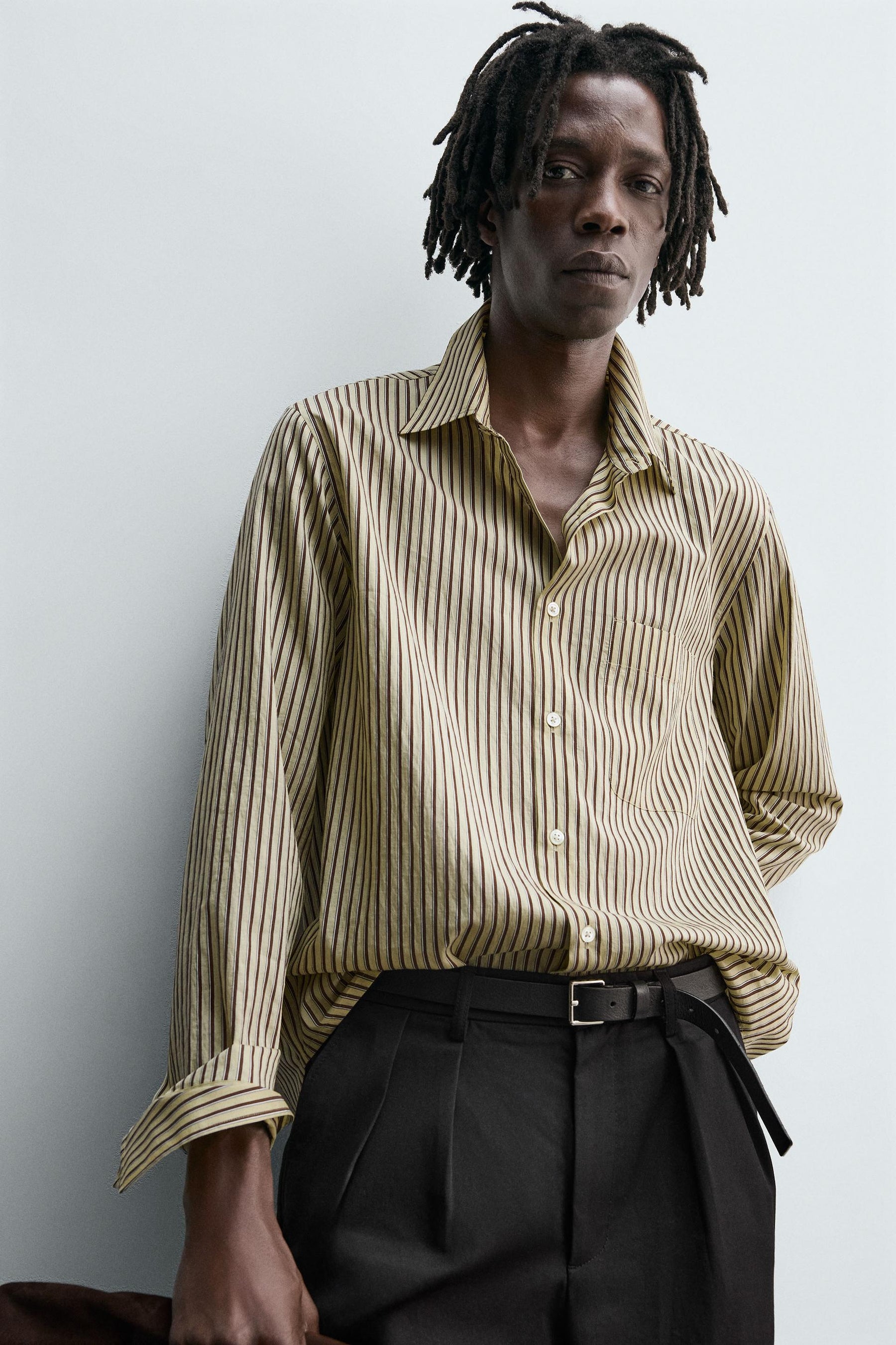 STRIPED FLOWING SHIRT - Image 5