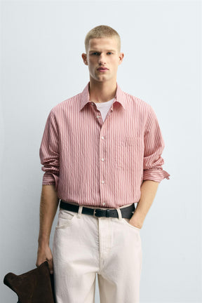 STRIPED FLOWING SHIRT - Image 2