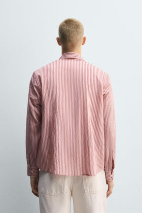 STRIPED FLOWING SHIRT - Image 3