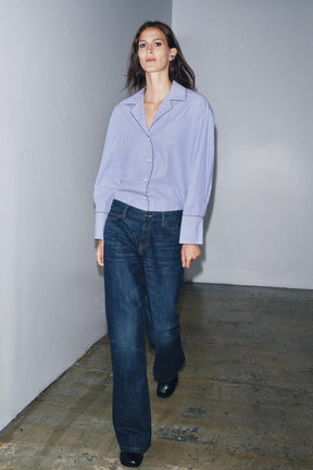 Bootcut-Jeans mit niedrigem Bund