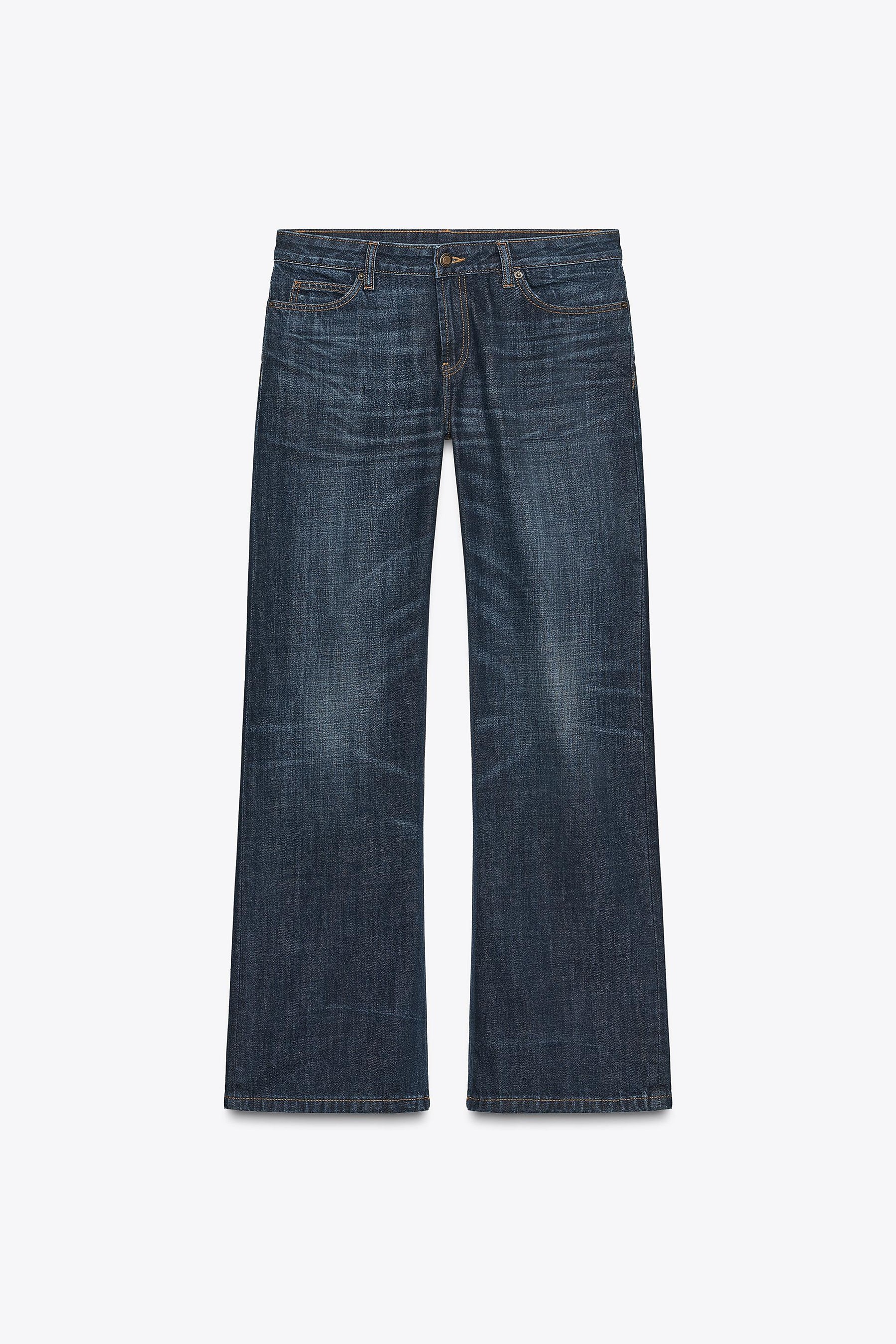 Bootcut-Jeans mit niedrigem Bund