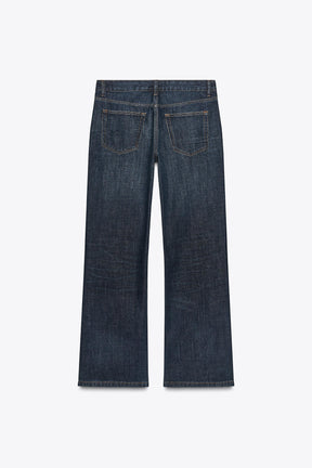Bootcut-Jeans mit niedrigem Bund