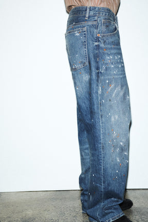 Locker geschnittene, übergroße High-Waist-Jeans