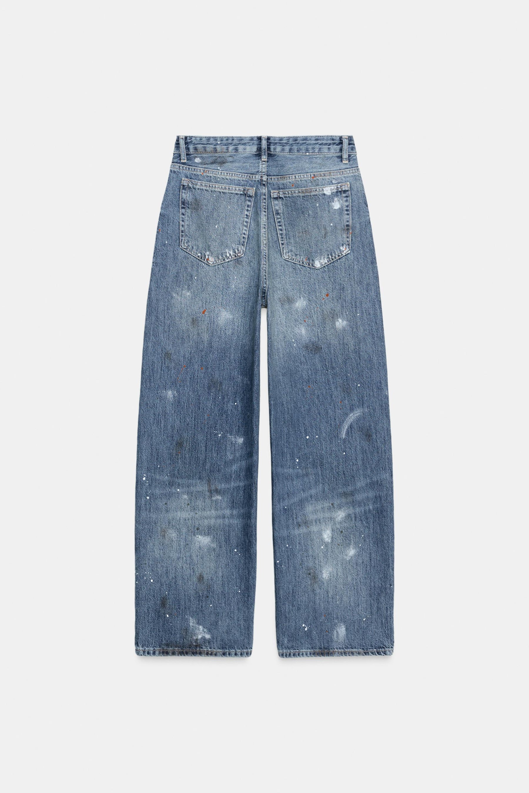 Locker geschnittene, übergroße High-Waist-Jeans