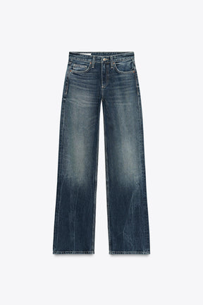Weite Jeans mit niedrigem Bund