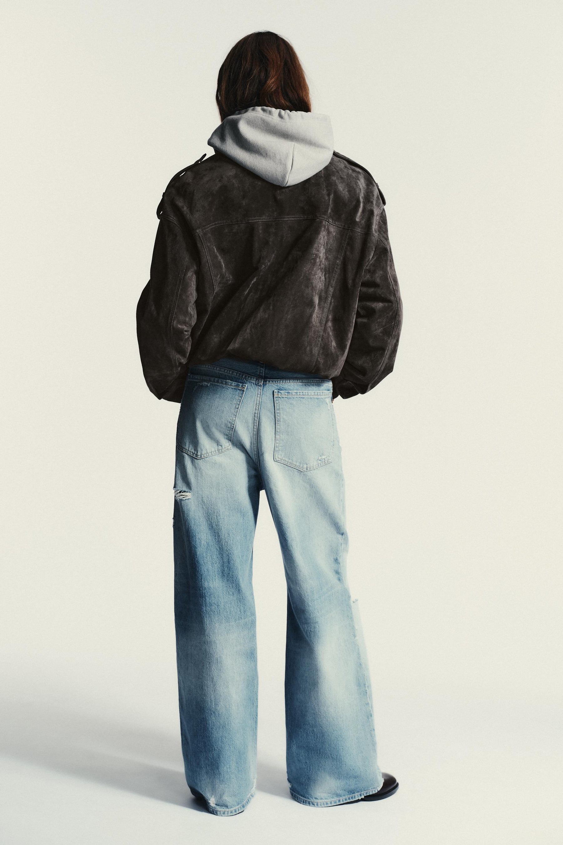 Baggy Jeans mit mittlerer Taille