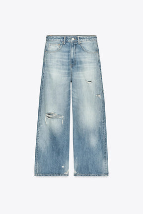 Baggy Jeans mit mittlerer Taille