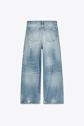 Baggy Jeans mit mittlerer Taille