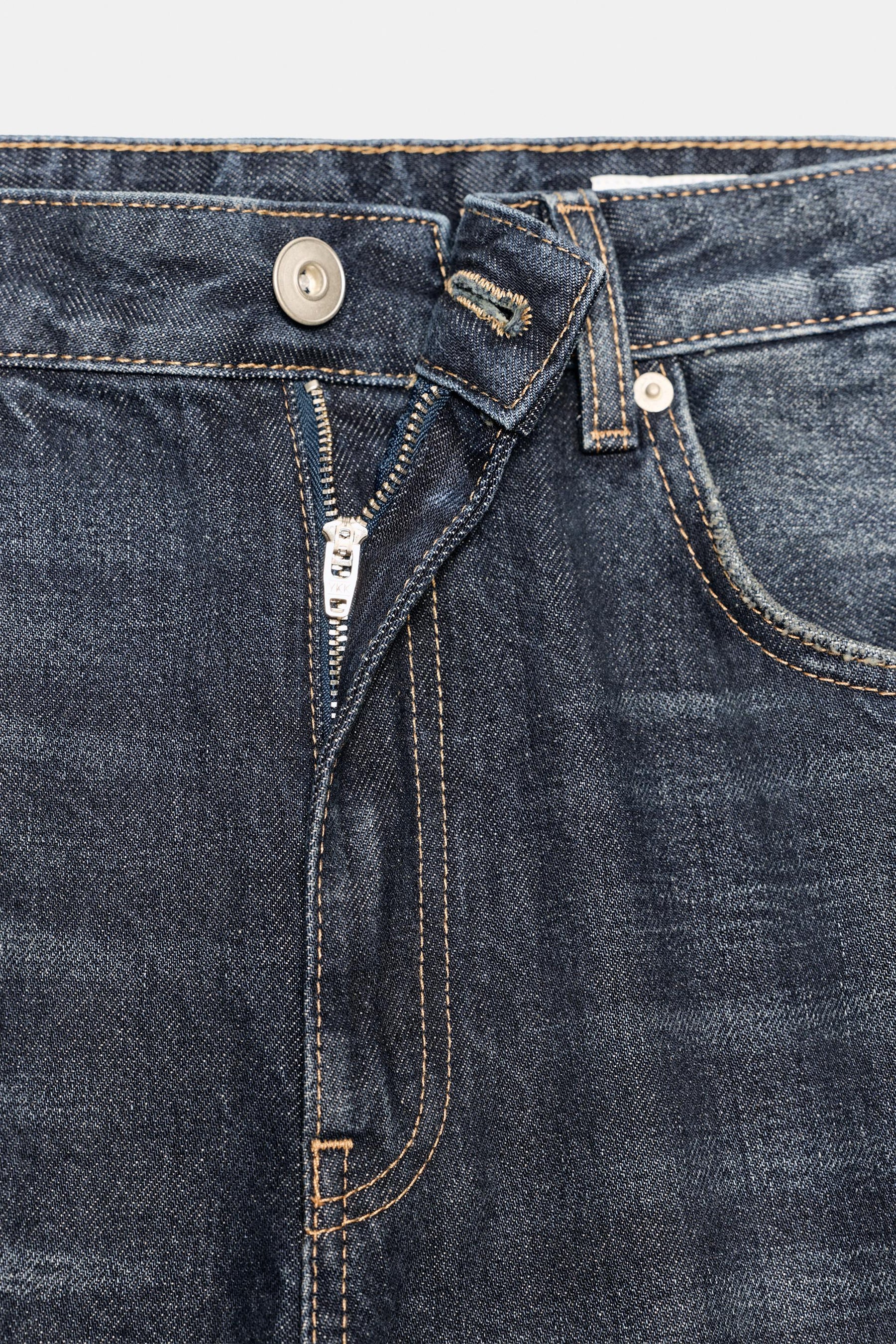 Baggy-Jeans mit mittelhohem Bund