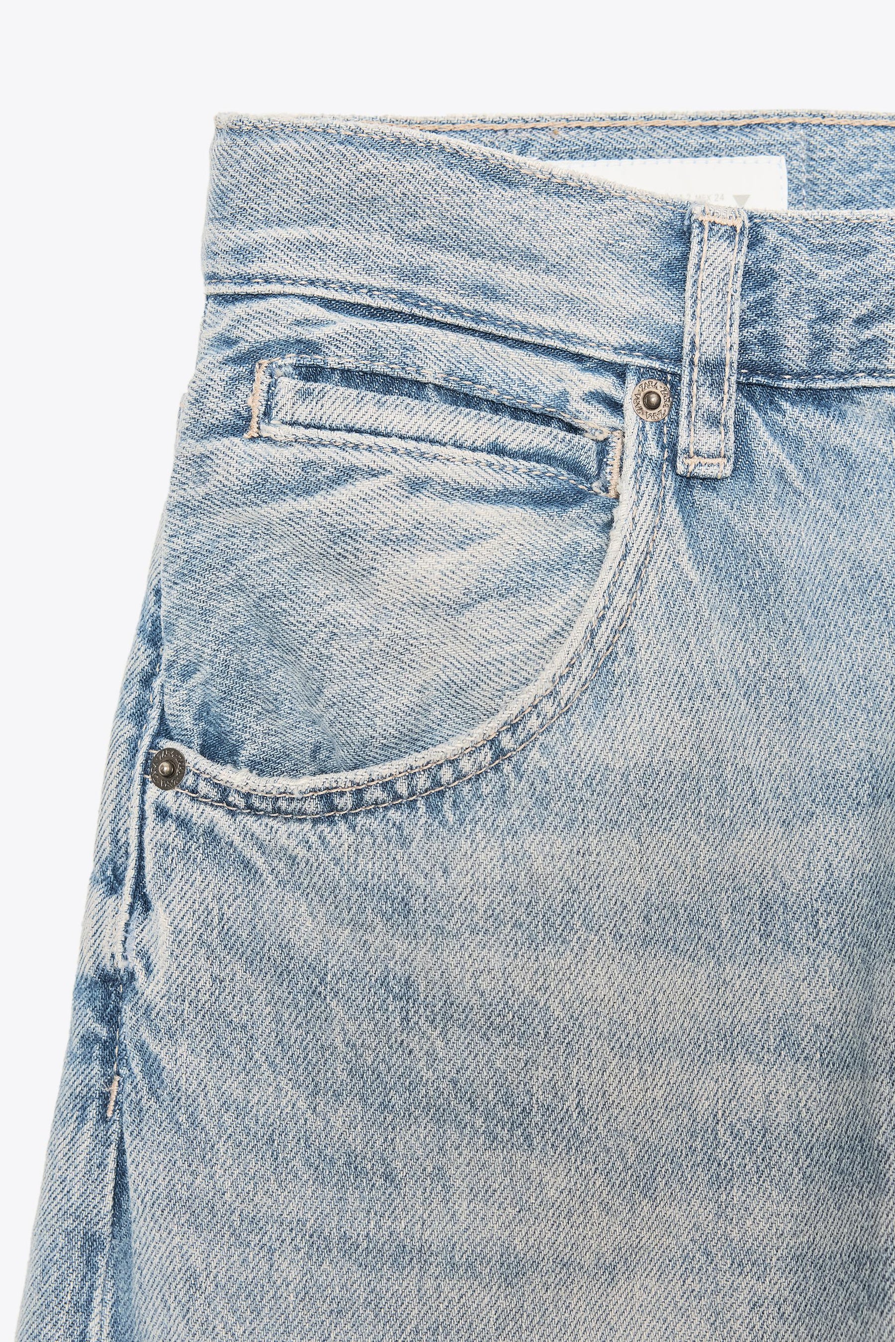 Übergroße Jeans mit mittelhohem Bund