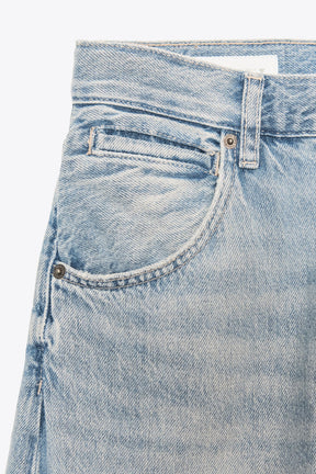 Übergroße Jeans mit mittelhohem Bund