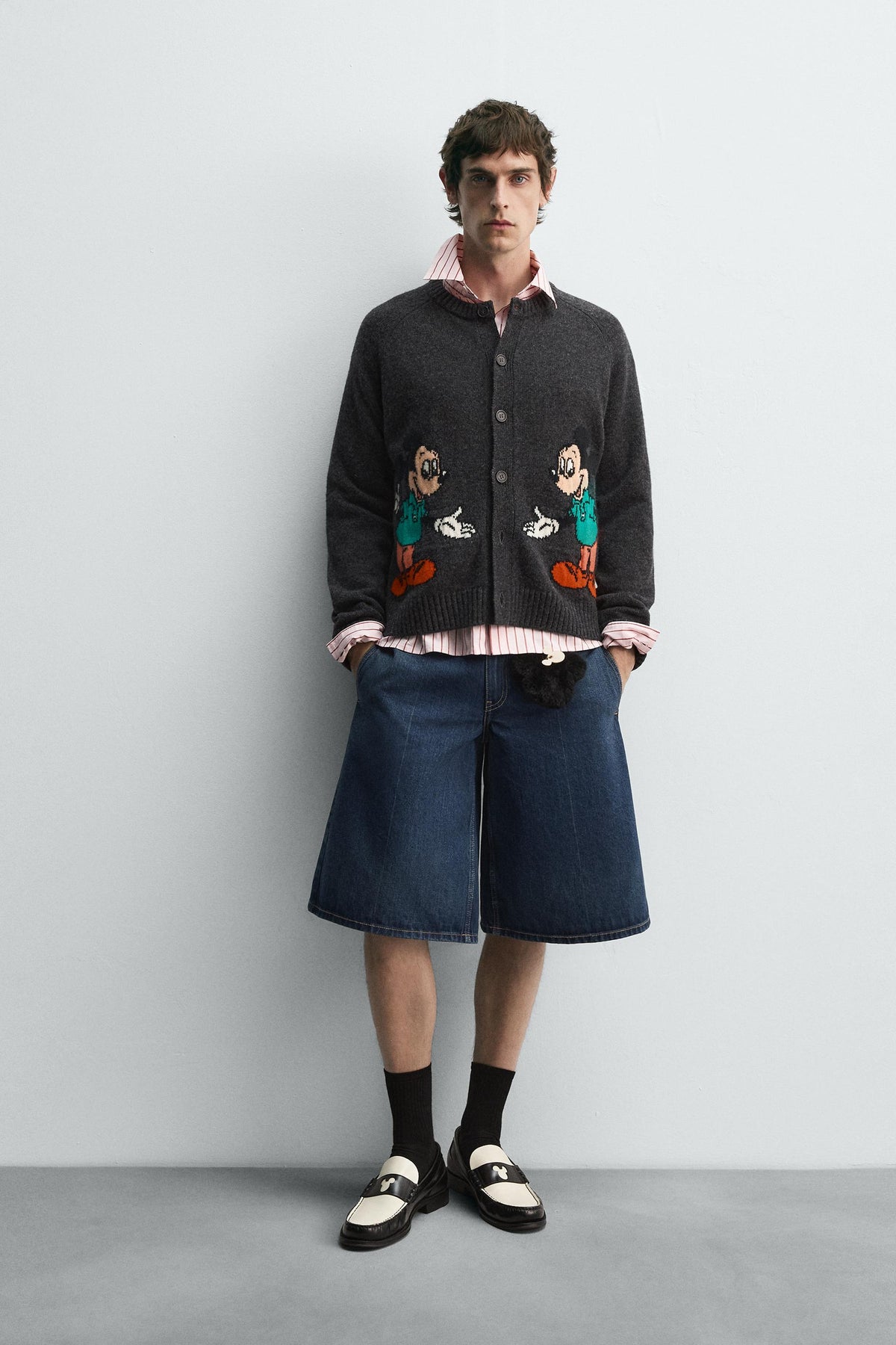 DENIM BERMUDA JORTS HARRY LAMBERT FOR X DISNEY - Image 1