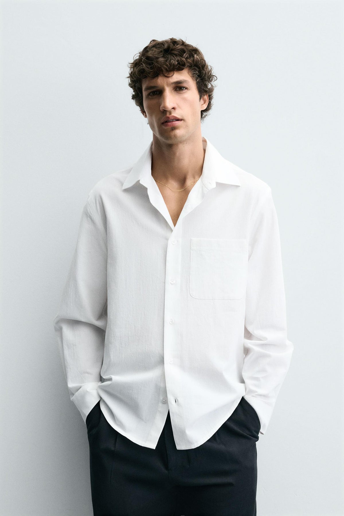 CREASED-EFFECT SHIRT - Image 2