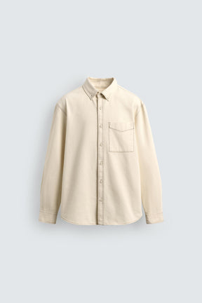 CONTRAST STITCHING OVERSHIRT - Image 6