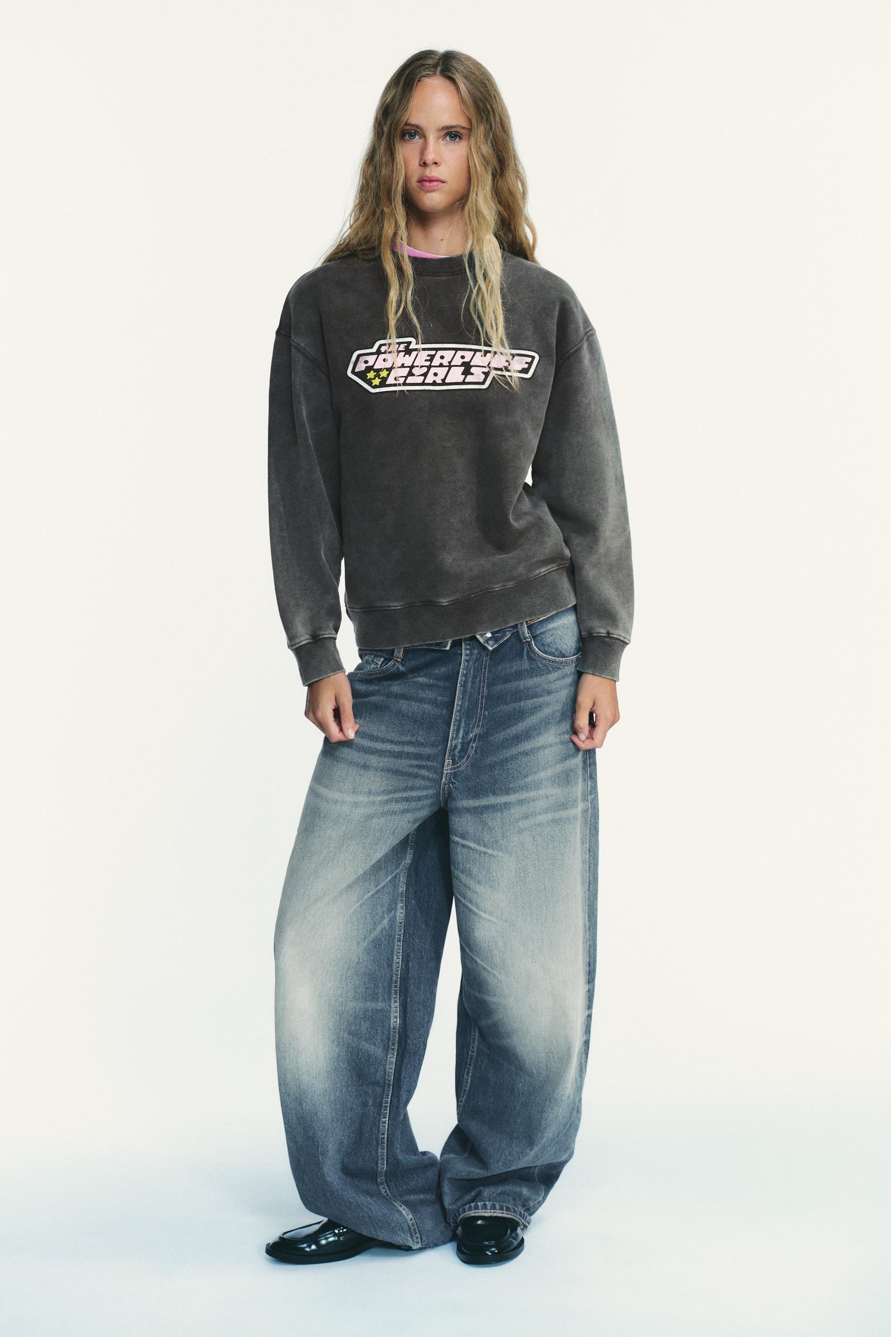 Sweatshirt im Used-Look