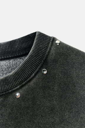 Sweatshirt mit gewaschenem Slogan