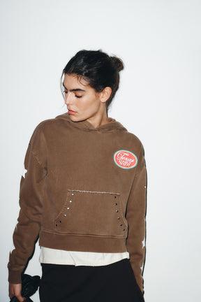 Hoodie mit Slogan-Print