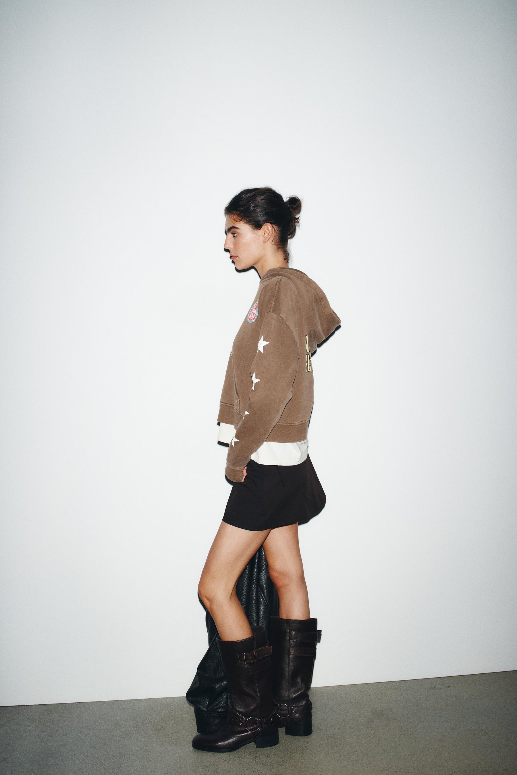 Hoodie mit Slogan-Print