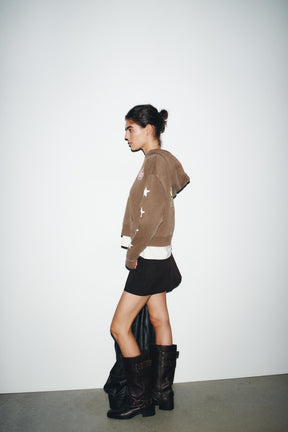 Hoodie mit Slogan-Print