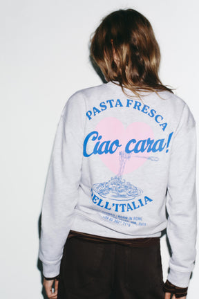 Sweatshirt mit Slogan-Print