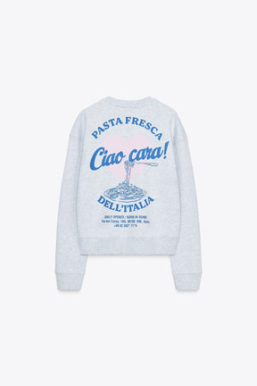 Sweatshirt mit Slogan-Print