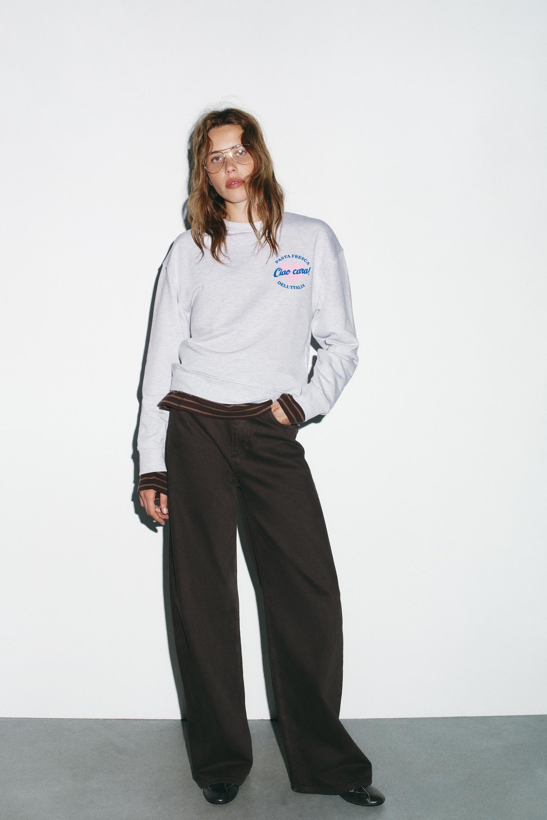 Sweatshirt mit Slogan-Print