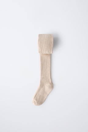 Gerippte Strumpfhose