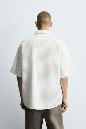 EMBROIDERED STRIPED SHIRT - Image 3